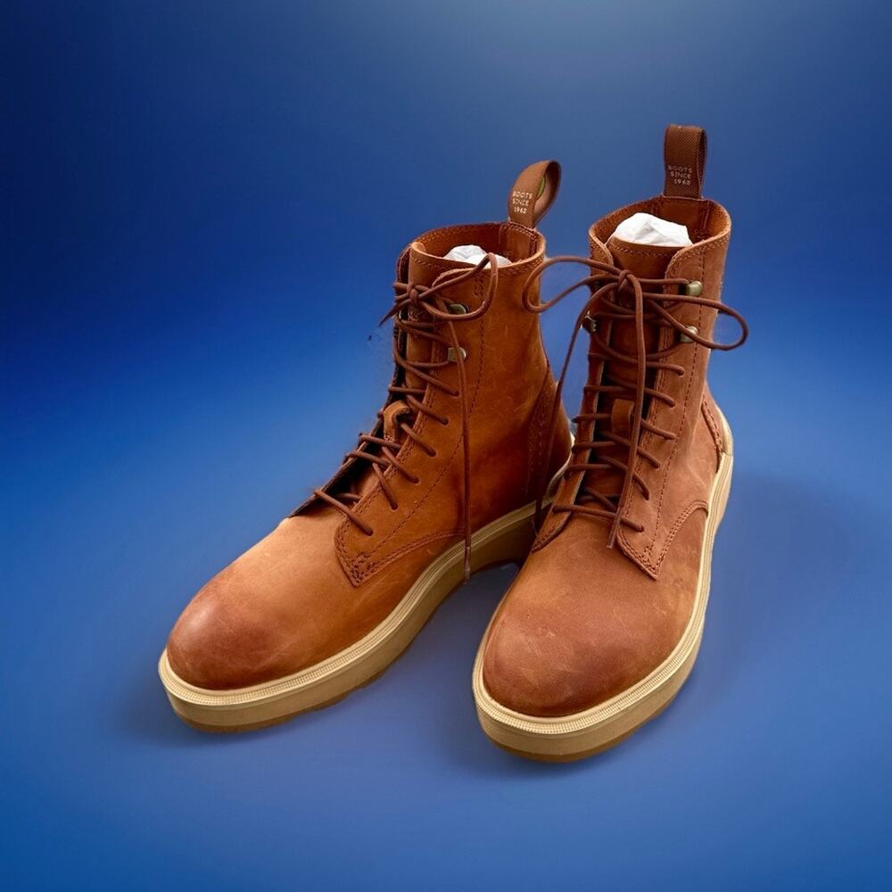 Sorel Women’s NL4879-265 Brown Leather Lace Up Ankle Boots Size 7